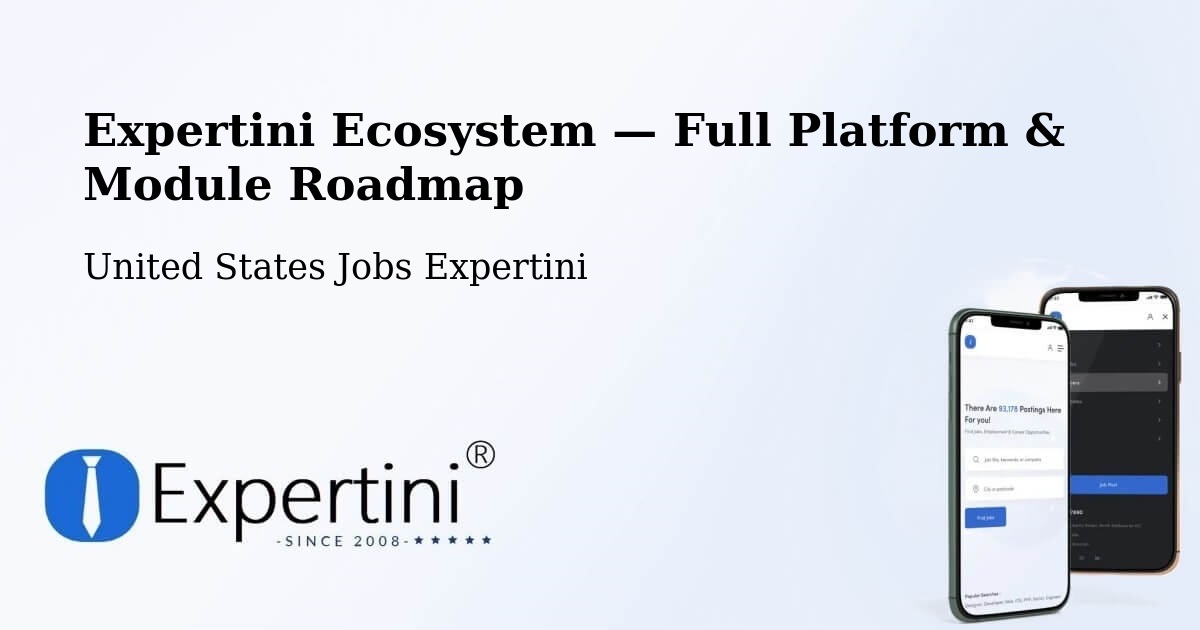 Expertini Ecosystem — Full Platform & Module Roadmap – Middle River